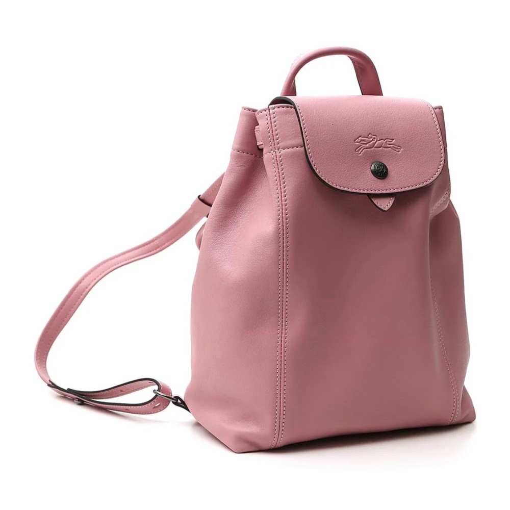 Longchamp Pink Le Pliage Cuir Leather Small Backpack - Picture 2 of 7